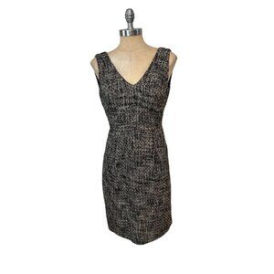 J. Crew Womens Tweed Sleeveless Dress Black & White size 0